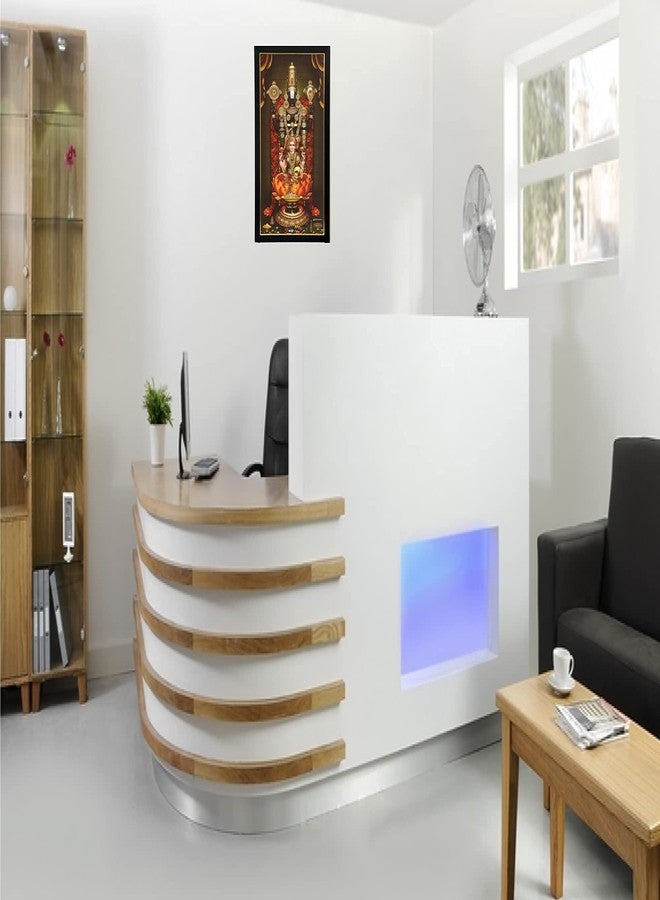 101Temples - Divinity Eternity Spirituality Lakshmi Hrudhaya Balaji Photo Frame (Wood_Brown_10 X 13 Inc), Wall Mount, Rectangular - Image 5